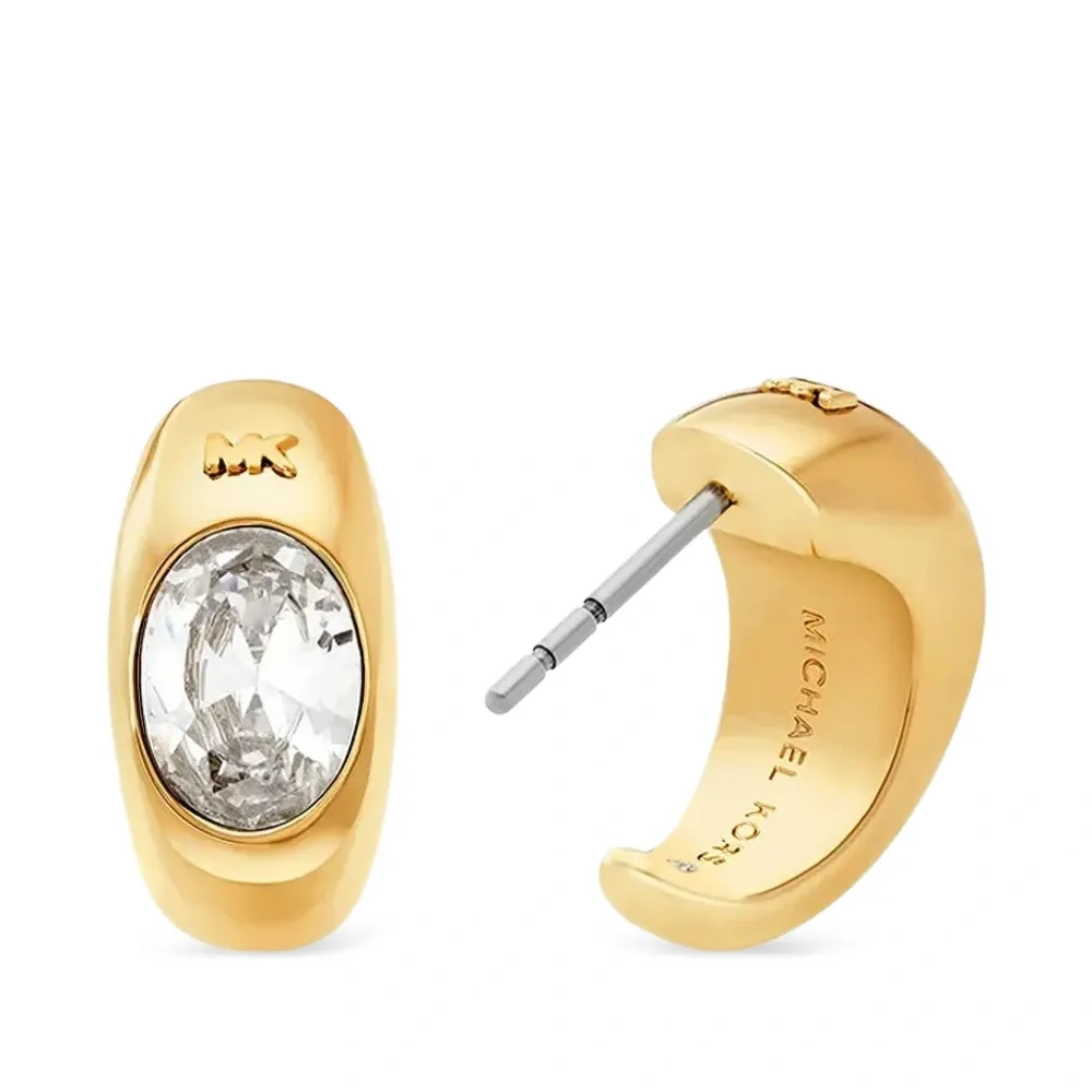 Серьги-хагги с цирконами