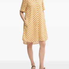 Платье-рубашка с геометричным принтом Платье-рубашка с геометричным принтом