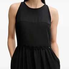 Платье миди без рукавов