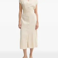 Платье миди с поясом