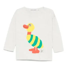 Футболка с длинными рукавами и принтом