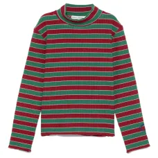 Полосатый свитер в рубчик