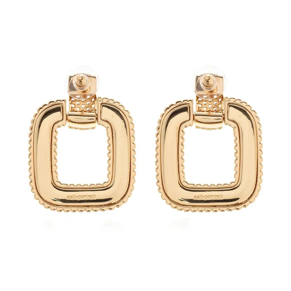 Квадратные серьги