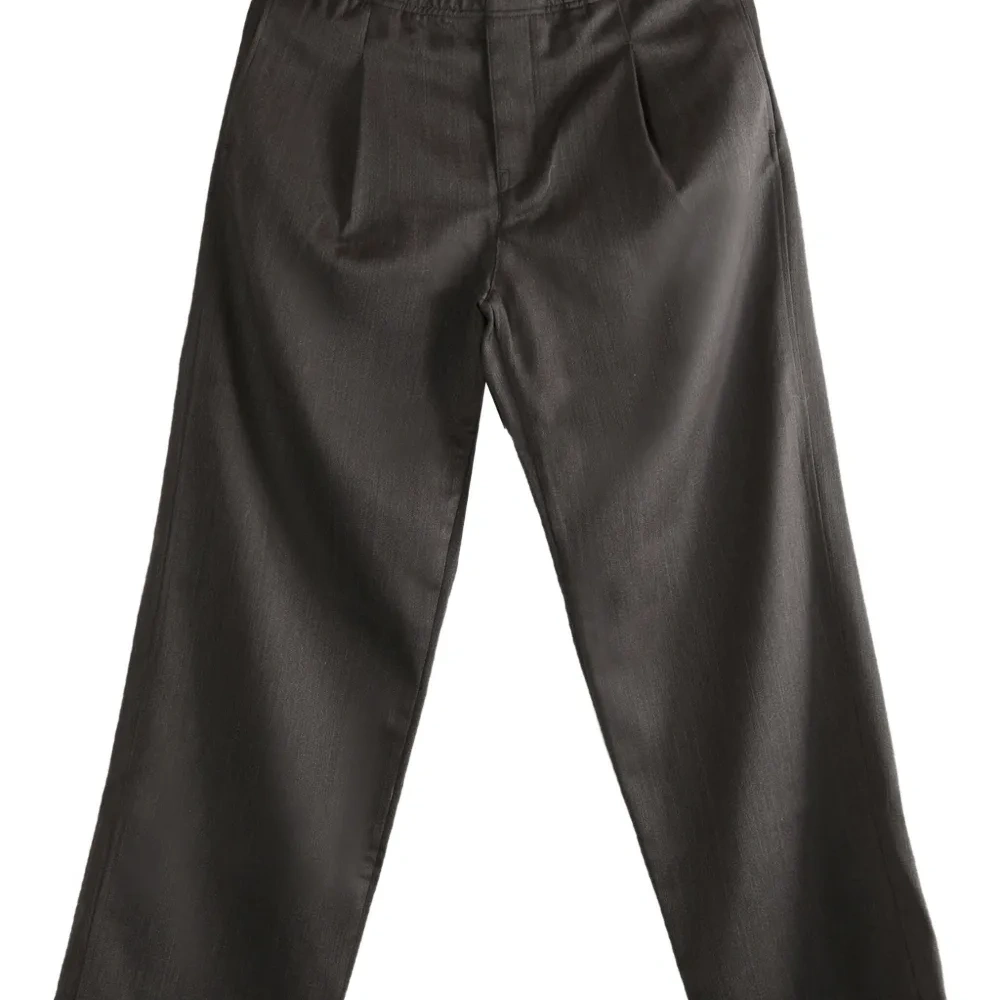 Pleated-front trousers