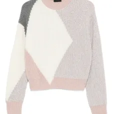 Шерстяной свитер с геометричным узором