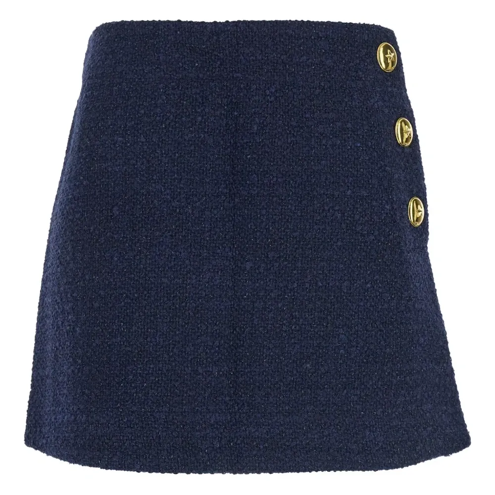 Юбка мини из ткани букле