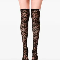 Чулки Brody Longer с кружевным узором