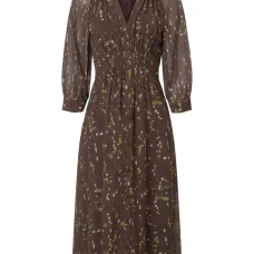 Платье с абстрактным принтом