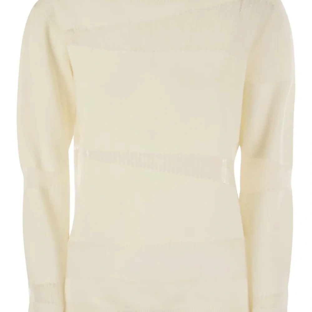 Свитер с диагональными вставками