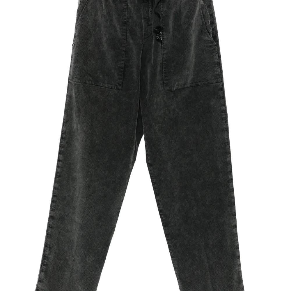 Вельветовые брюки с поясом