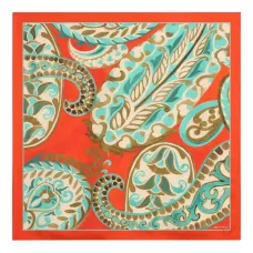 Шелковый платок с принтом пейсли