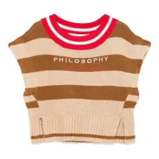 Шерстяной топ в полоску