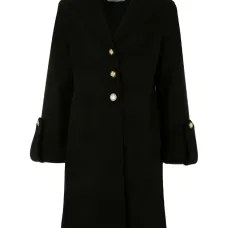 Пальто с расклешенными манжетами