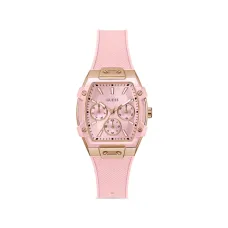 Наручные часы Silicone Strap Rose Gold Square Case 38 мм