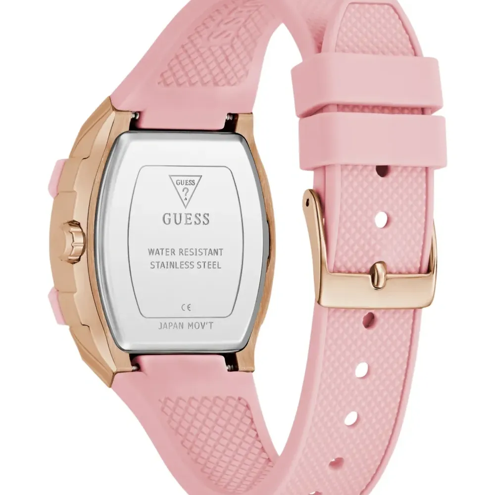 Наручные часы Silicone Strap Rose Gold Square Case 38 мм