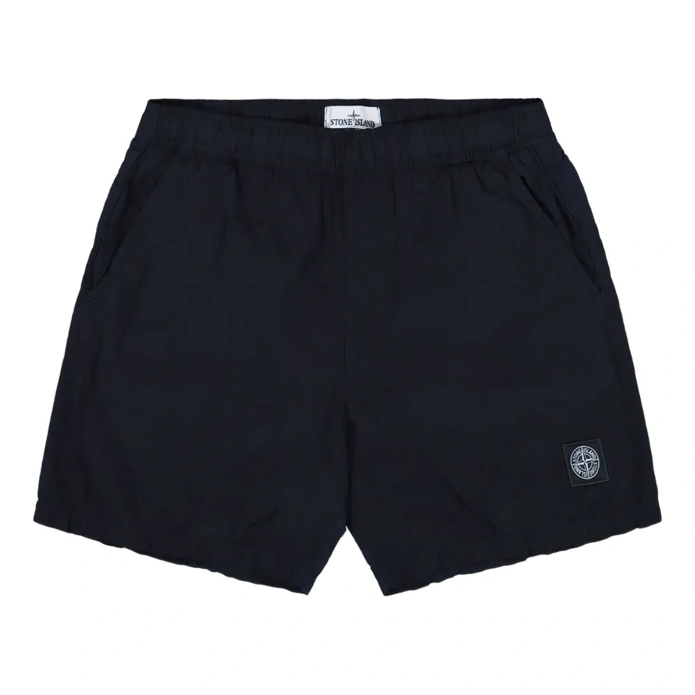 Плавки-шорты с нашивкой-логотипом