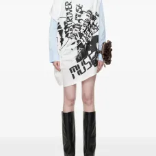 Платье-футболка с графическим принтом