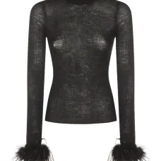 джемпер с перьями джемпер с перьями