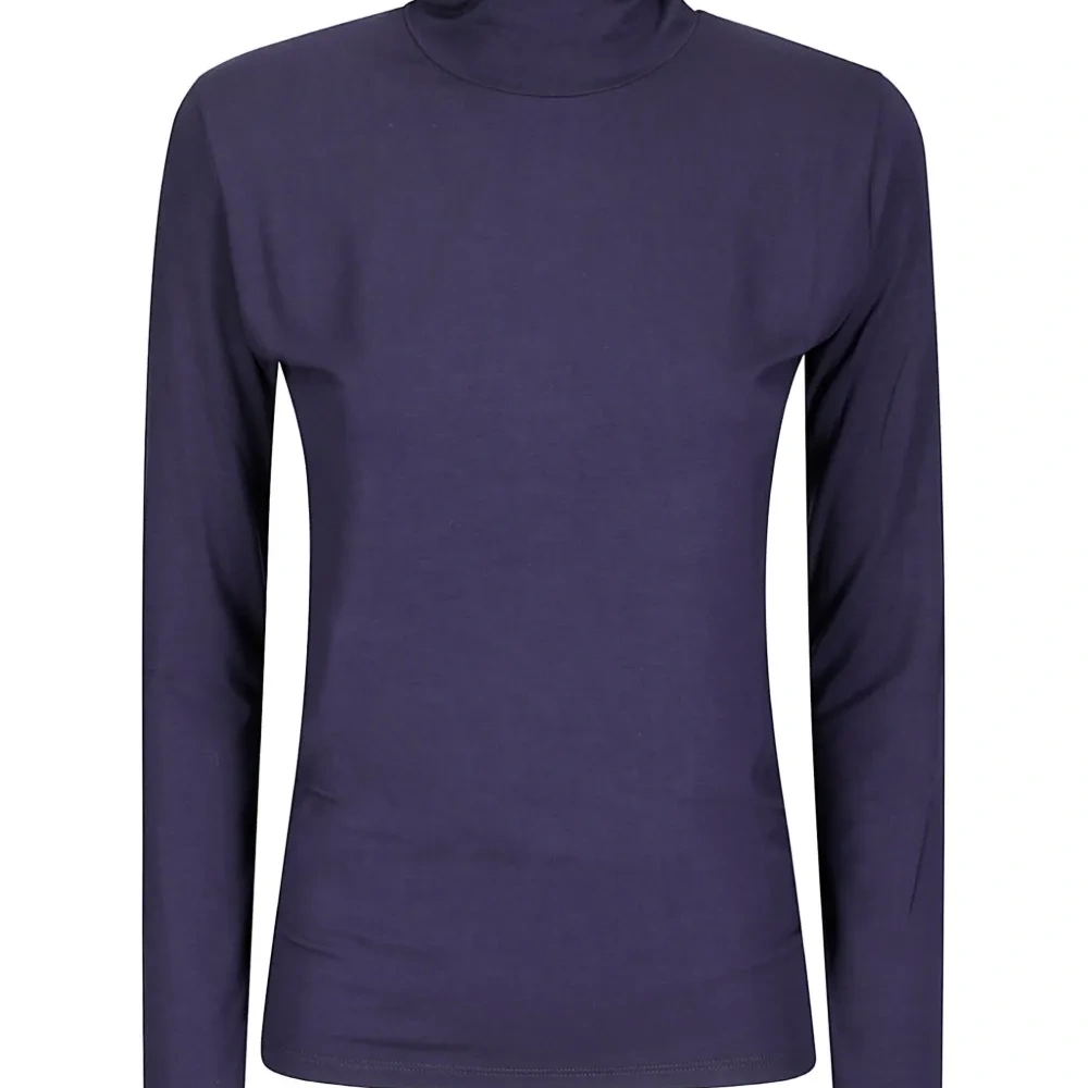 Лонгслив с высоким воротником