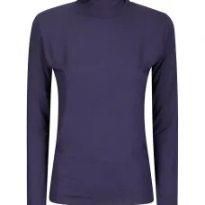 Лонгслив с высоким воротником