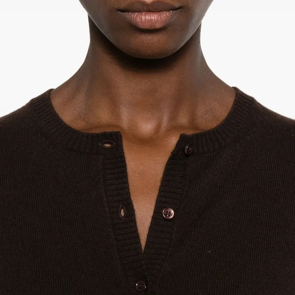 Кардиган с круглым вырезом