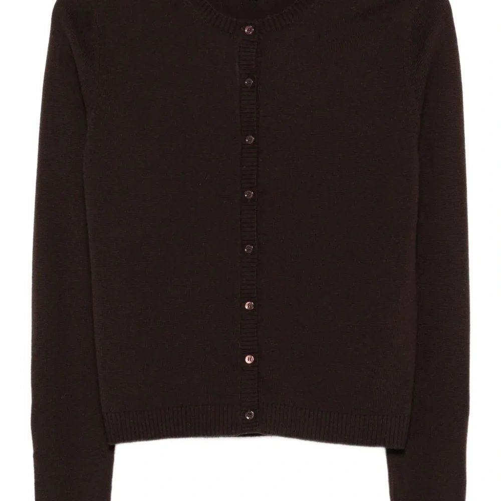 Кардиган с круглым вырезом