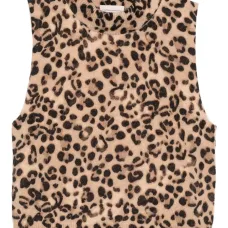 Топ с леопардовым принтом Топ с леопардовым принтом