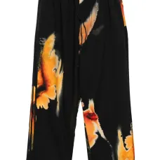 Брюки с абстрактным принтом