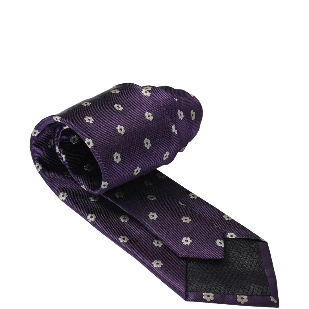 Шелковый галстук с цветочным узором