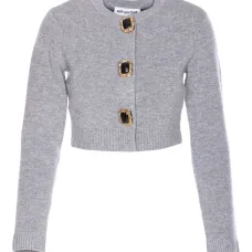 Шерстяной кардиган с декорированными пуговицами