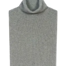 Кашемировый нагрудник с высоким воротником