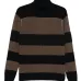 Шерстяной свитер в полоску с высоким воротником