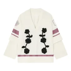 Топ из джерси с цветочным узором