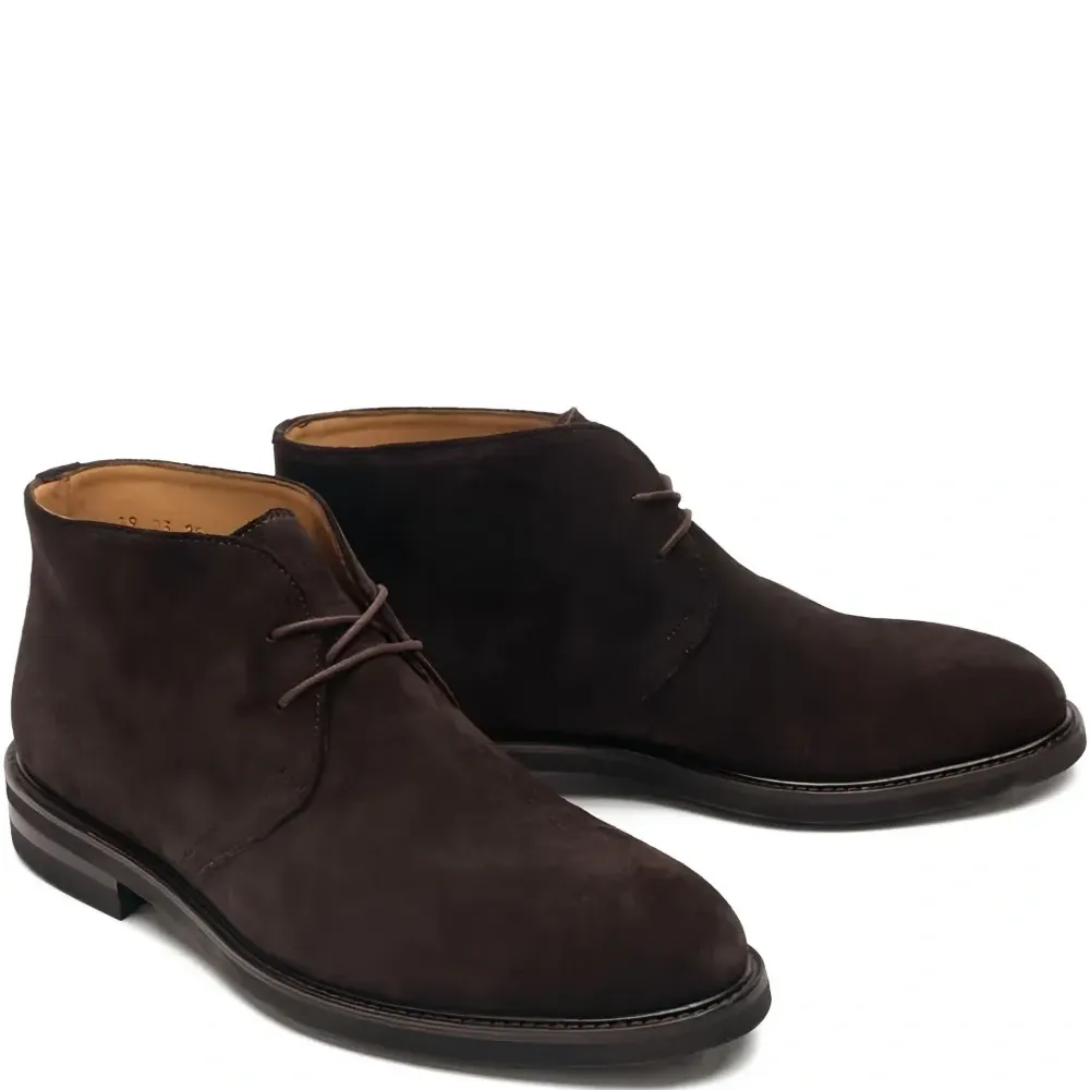 Замшевые ботинки