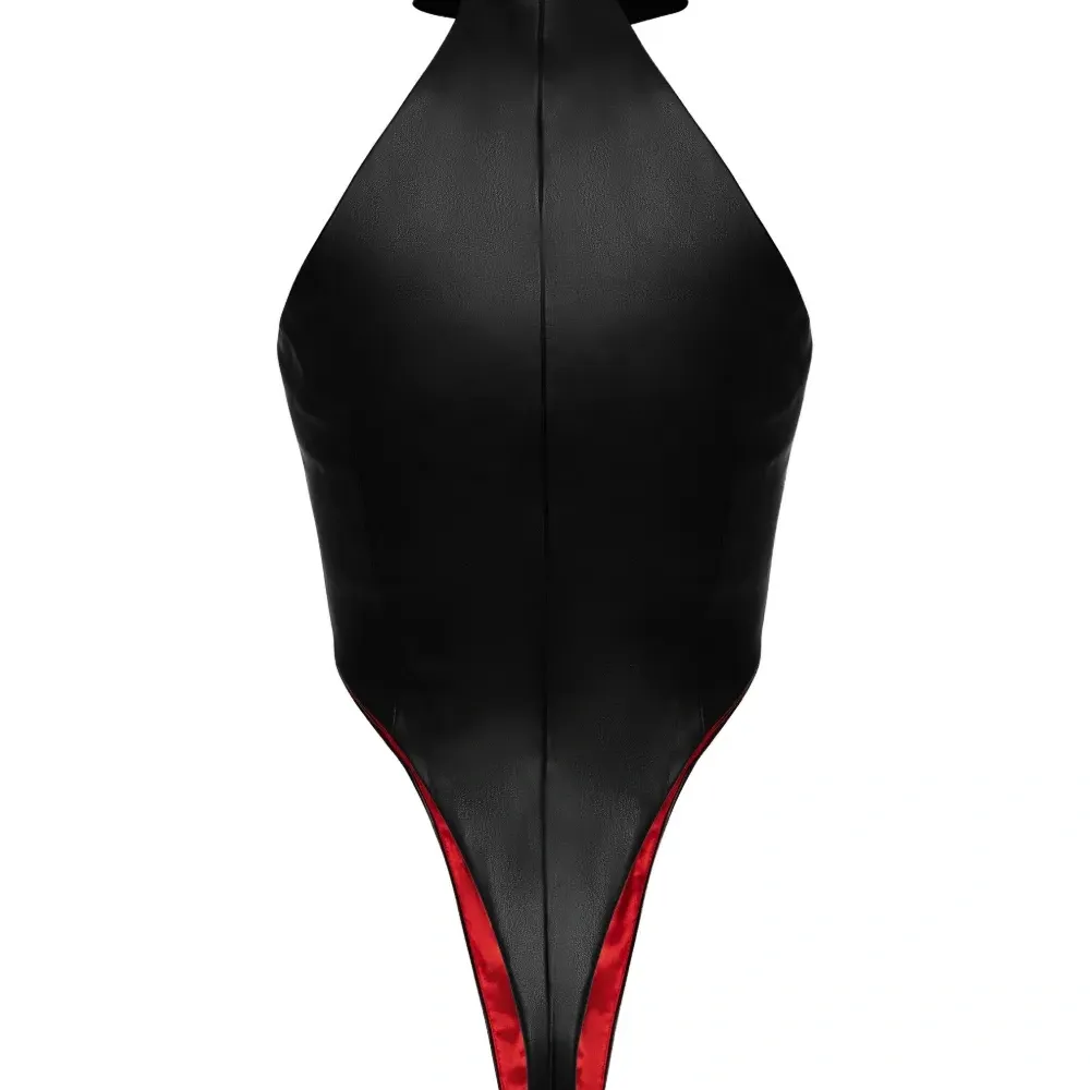 Боди с высоким воротником