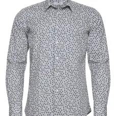 Рубашка с длинными рукавами и цветочным принтом