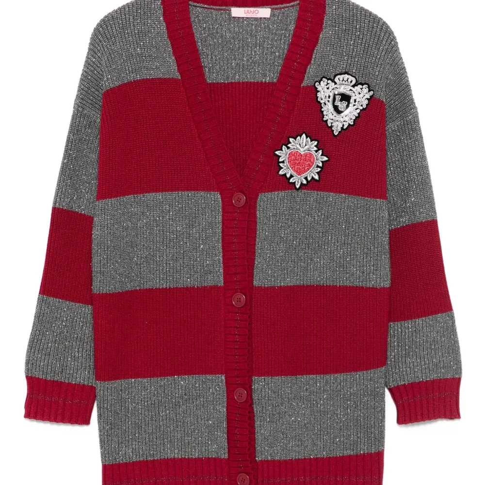 Декорированный кардиган в полоску