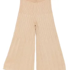 Расклешенные брюки в рубчик