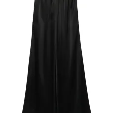 Брюки широкого кроя с эластичным поясом Брюки широкого кроя с эластичным поясом