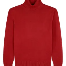 Шерстяной свитер с воротником-гольф