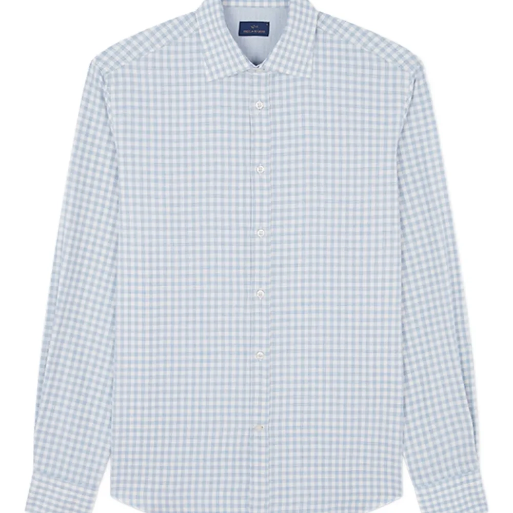 Рубашка из хлопка в клетку "гингем"