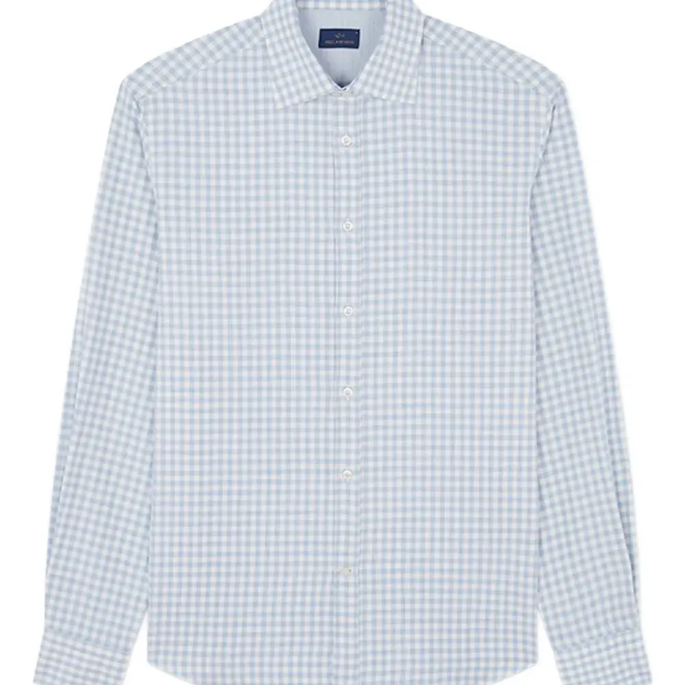 Рубашка из хлопка в клетку "гингем"