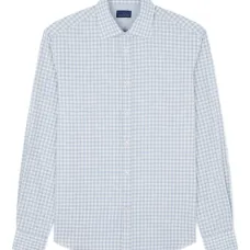 Рубашка из хлопка в клетку "гингем"