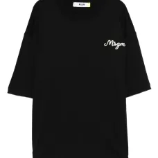 Многослойная футболка с вышитым логотипом Многослойная футболка с вышитым логотипом