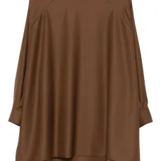 Платье мини с круглым вырезом Платье мини с круглым вырезом