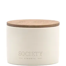 Bergamot wooden-lid candle