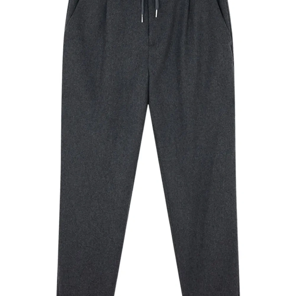 Плиссированные брюки на шнурке