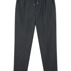 Плиссированные брюки на шнурке