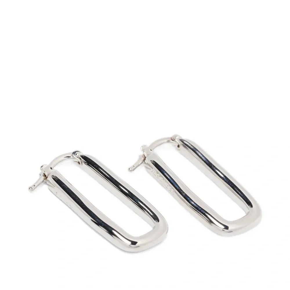 Серьги в прямоугольной оправе