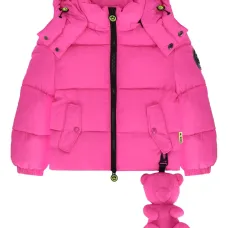 Пуховик с декором в виде медведя Пуховик с декором в виде медведя